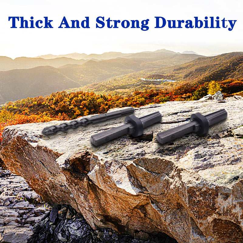 6PCS Rock Splitting Wedges and 1PCS Rotary Hammer Drill Bit, Wedge and Feather Shims, Stone Splitter Tools for Granites, Concretes, Boulders, Volcanic Rocks, Limestone Rocks 9/16" (14mm)
