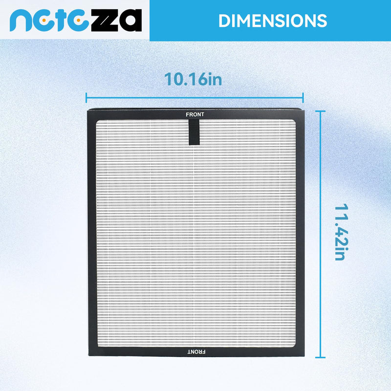2 Pack Replacement Filter Fit for ECOSELF HAP603 Air Purifier White HAP603*2