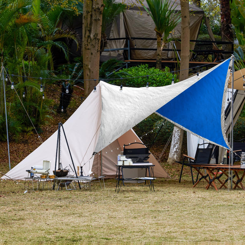 TICONN Heavy Duty Tarp Cover, Extra Thick Tarps Waterproof Tear and Rip Proof UV Resistant Tarpaulin with Reinforced Grommets and Edges (5.5 Mil, 6'x8') 5.5 Mil PE 6'x8'