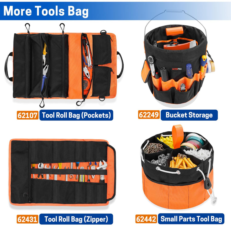 Bucket Tool Organizer, Bucket Organizer with 30 Pocket, Tool Organizer for 5 Gallon Bucket, Storage Bag for Bucket(Bucket not Included)