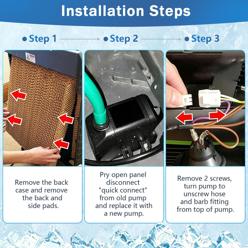 6017050 Swamp Cooler Part, Ultra Quiet Pump with Dry Run Protection