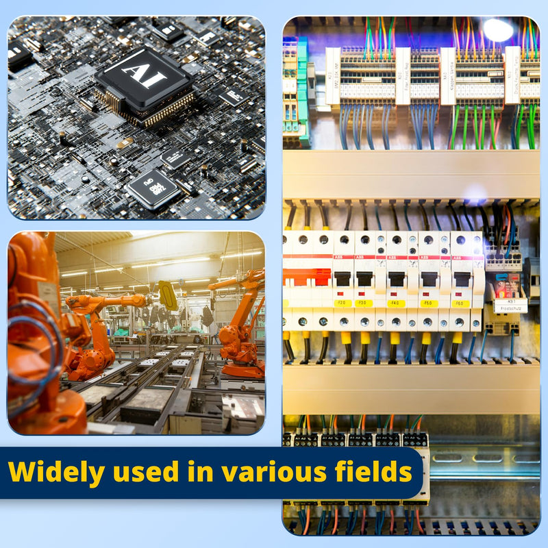 SSR-40DA Single Phase Solid State Relay 40A DC to AC Relay Input 3-32V DC to Output 24-380V AC 40A 3PCS 40DA