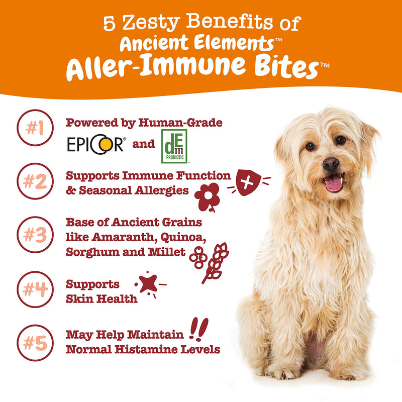 Zesty Paws Allergy Immune Supplement for Dogs - with Omega 3 Wild Alaskan Salmon Fish Oil & EpiCor + Digestive Prebiotics & Probiotics - Anti Itch & Skin Hot Spots + Seasonal Allergies Bison 90 Count (Pack of 1) - PawsPlanet Australia