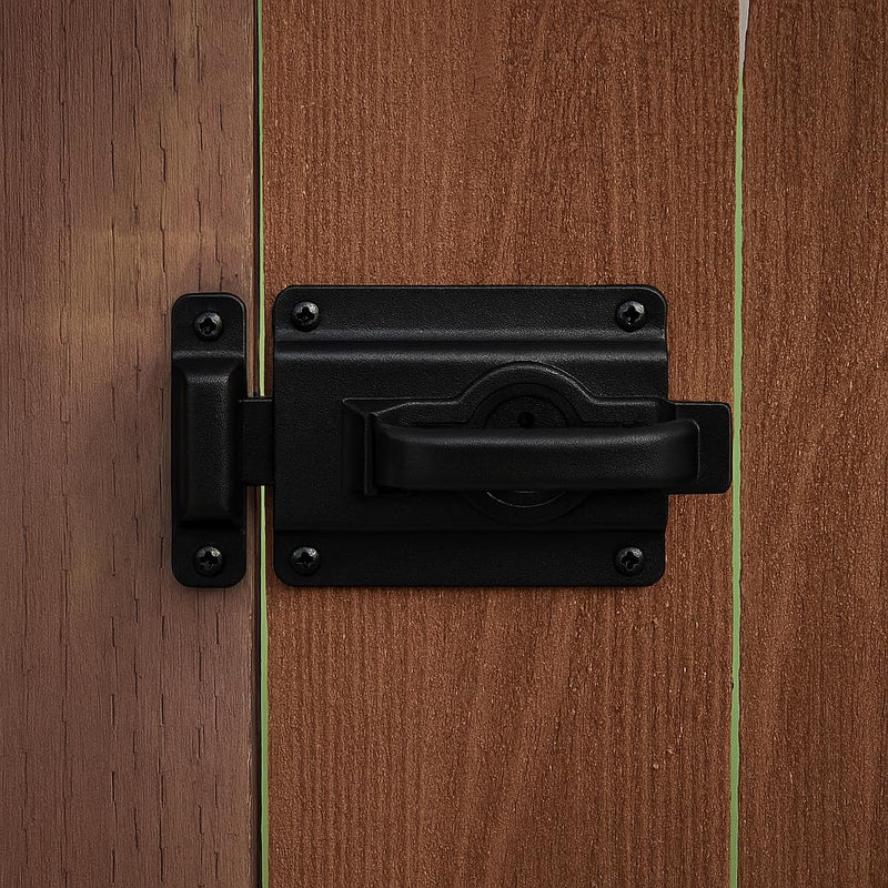 National Hardware N101-576 Swinging Door Latch, Heavy Duty, Interior & Exterior Use, Coated with WeatherGuard Protection, Black 3/4"