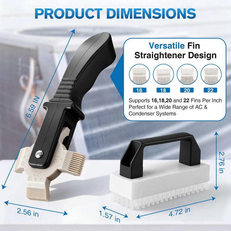 AC Fin Comb Set, Air Conditioner Comb and Radiator Fins Straightener Tool