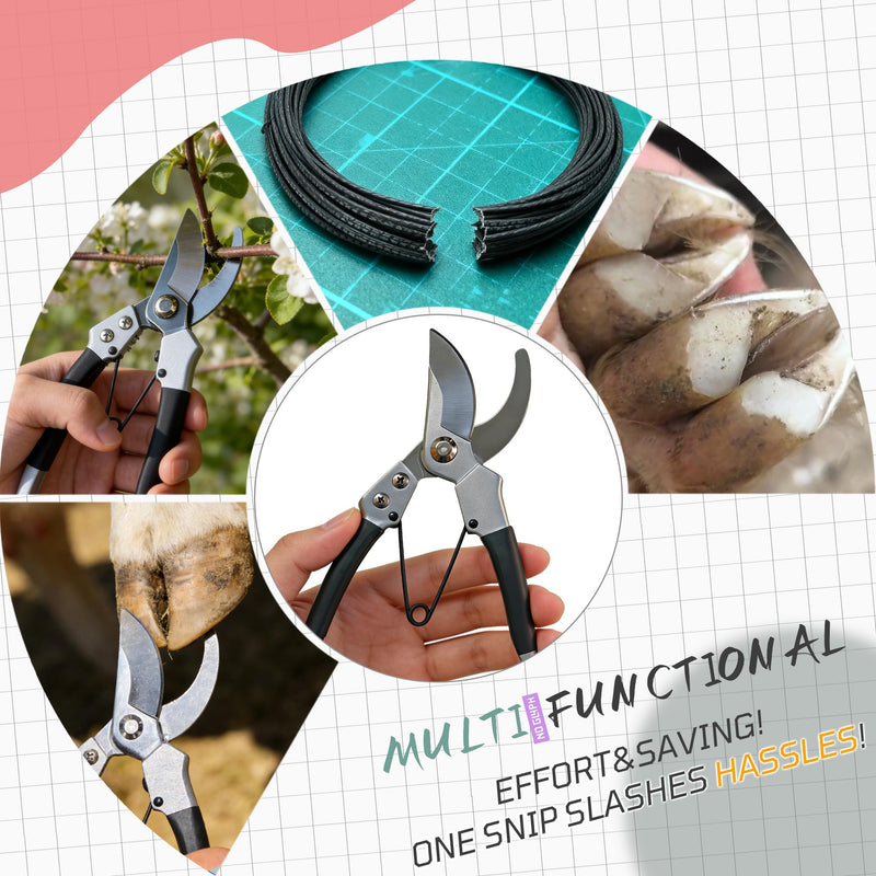 Goat Hoof Trimmers & Farrier Shears, Hoof Trimmers for Goats and Sheep, Multi-Purpose Goat Hoof TrimmerShear Garden Wire Pipe Cutting Tool-Curved Blade Curved Blade