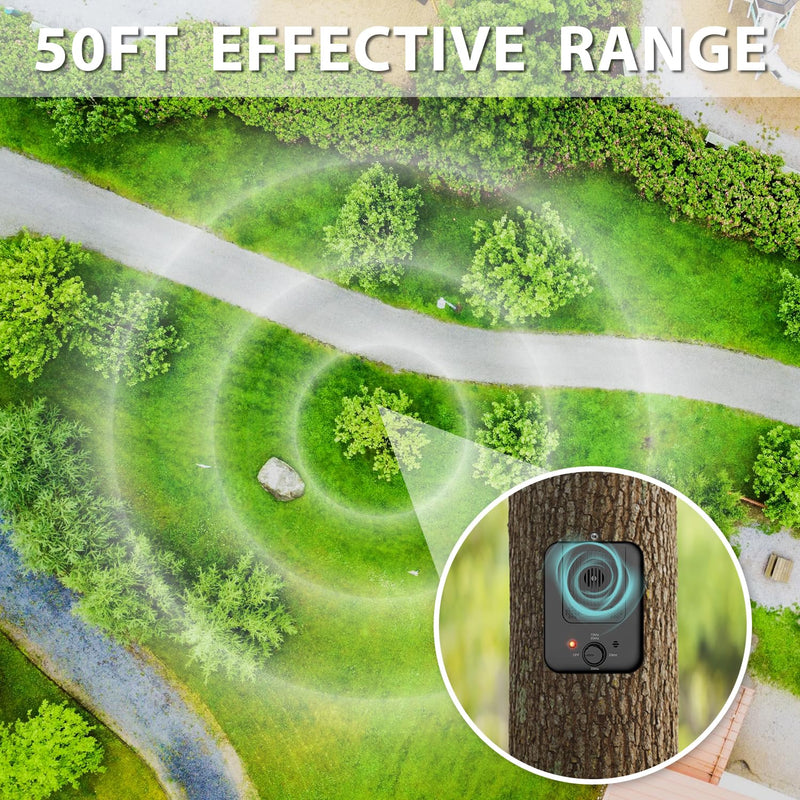 Anti Barking Device, Rechargeable Dog Barking Deterrent Devices for Dogs, Ultrasonic Dog Barking Control Device, Barking Dog Silencer, Bark Box Stop Neighbors Dog from Barking (Black) Black