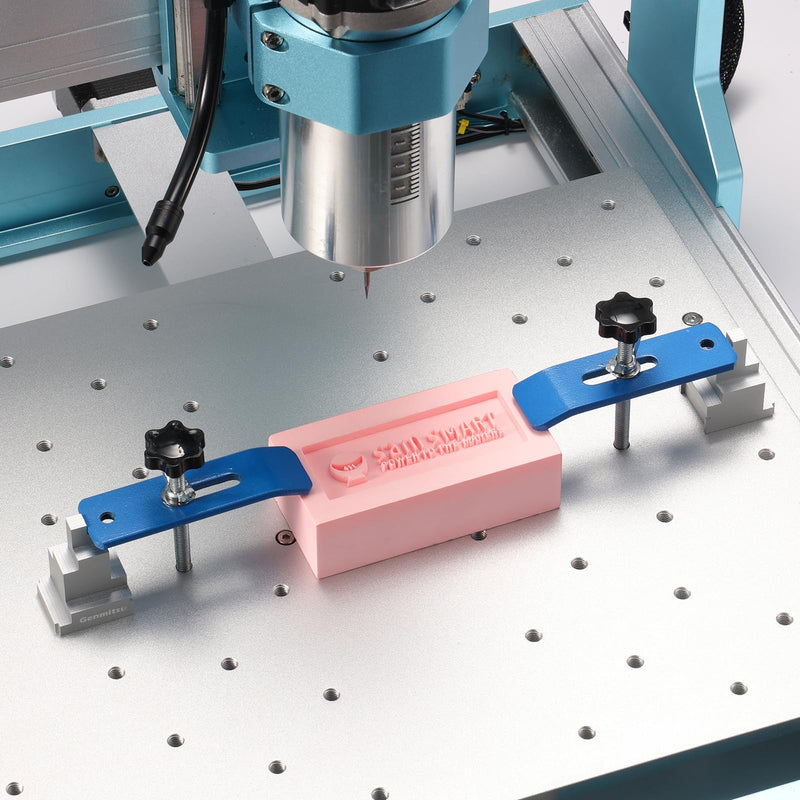 Genmitsu 2pcs Clamp Blocks, 8 Adjustment, Workholding Spacer for Vise & Hold Down Clamps, Expand Clamping Range for CNC Router Machine
