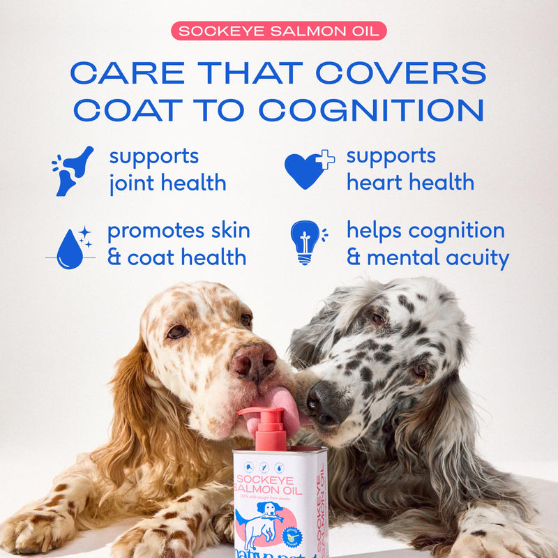 Native Pet Active Joints & Radiant Coat Pack: Hip & Joint Supplement for Dogs - Supports Joints, Cartilage, Muscles & Anti-Inflammatory 60 Scoops & Salmon Oil for Dogs & Cats Pure Omega-3 Fish Oil 8oz