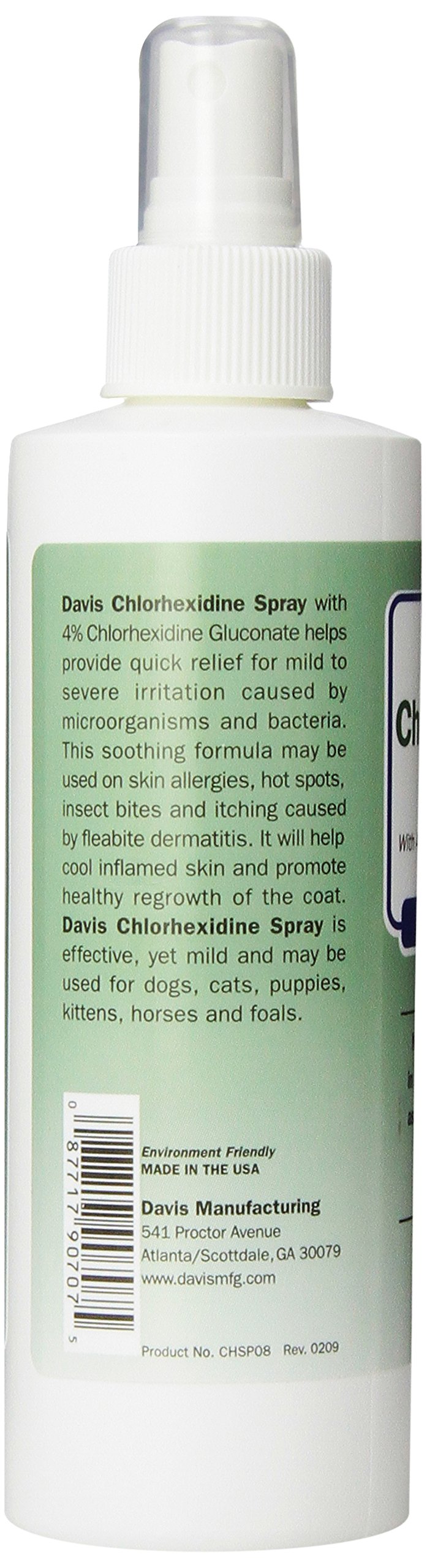 [Australia] - Davis Dog and Cat Chlorhexidine Spray, 4 Percent, 8-Ounce 