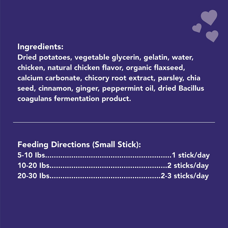 Get Naked Grain Free 1 Pouch 6.2 Oz Digestive Health Dental Chew Sticks, Small Chicken 6.2 Ounce (Pack of 1) - PawsPlanet Australia