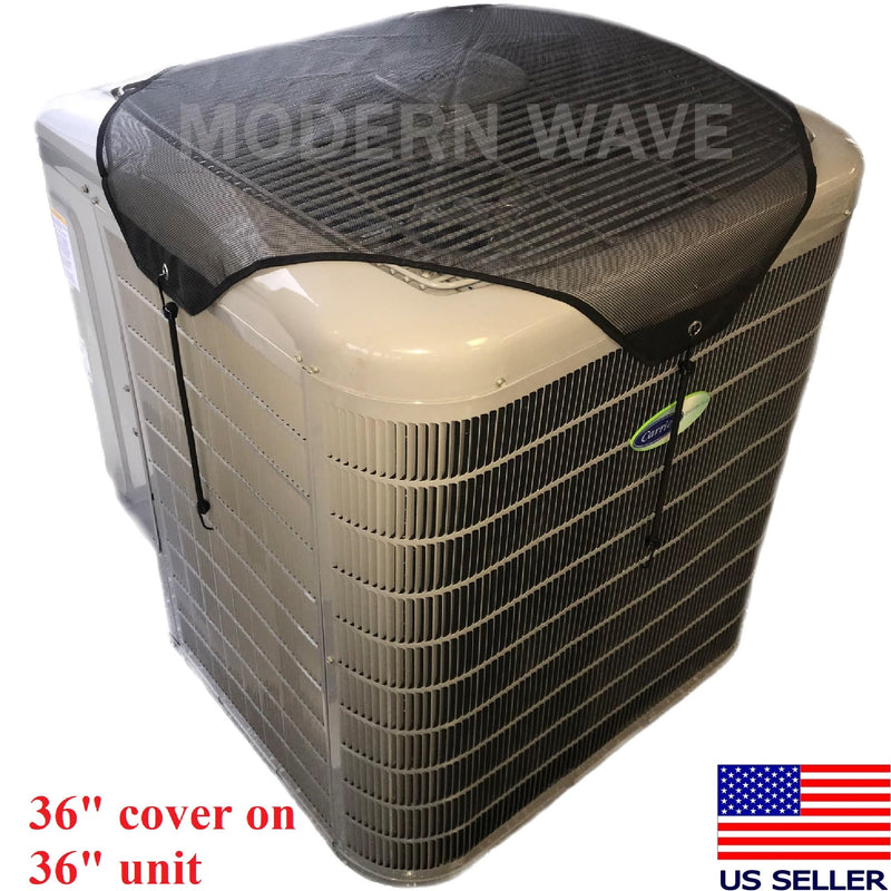 MODERN WAVE Central Air Conditioner Cover for Outside Units 36 x 36 - Top Universal Outdoor AC Cover Defender (Mesh, 36" x 36") 36" x 36"
