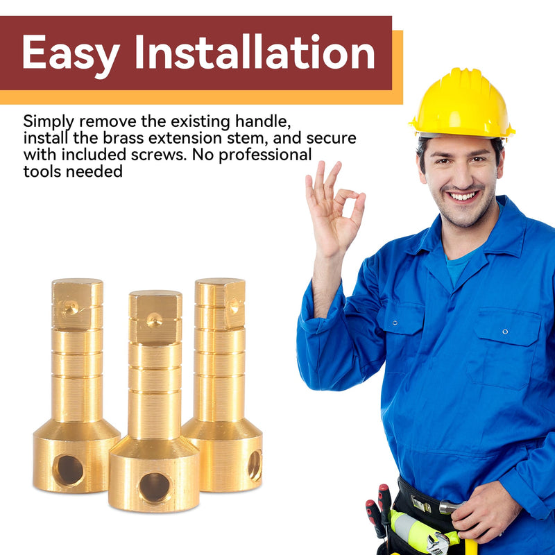 RP75137 Shower Valve Extension Kit for 3 and 6 Setting Diverter Cartridges, Compatible with Delta Tub and Shower Faucets, Includes Brass Extension Rod, Screws, and Allen Key for In-Wall Installation