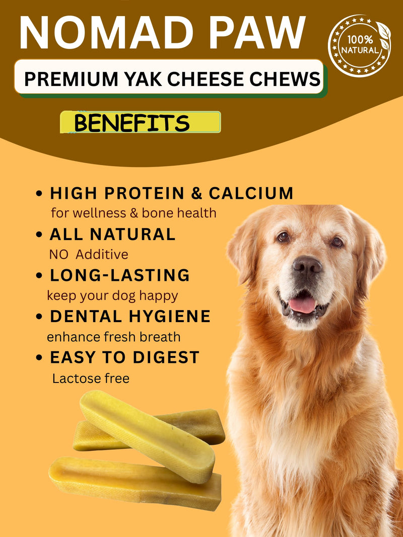 Himalayan Yak Cheese Dog Chews for Small Dogs – Long Lasting Dog Treats, 5 Pack | Natural Limited Ingredient Dog Bones | Rawhide Free Chews for Small Breeds, Puppies & Gentle Chewers Small 5 Pack