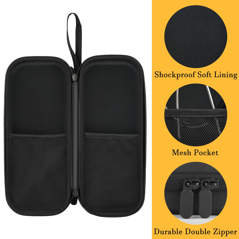 Stethoscope Case for 3M Littmann,Stethoscope Carrying for MDF Acoustica Deluxe Stethoscopes,Stethoscope Travel Holder for Nurse Accessories Black PU-Black