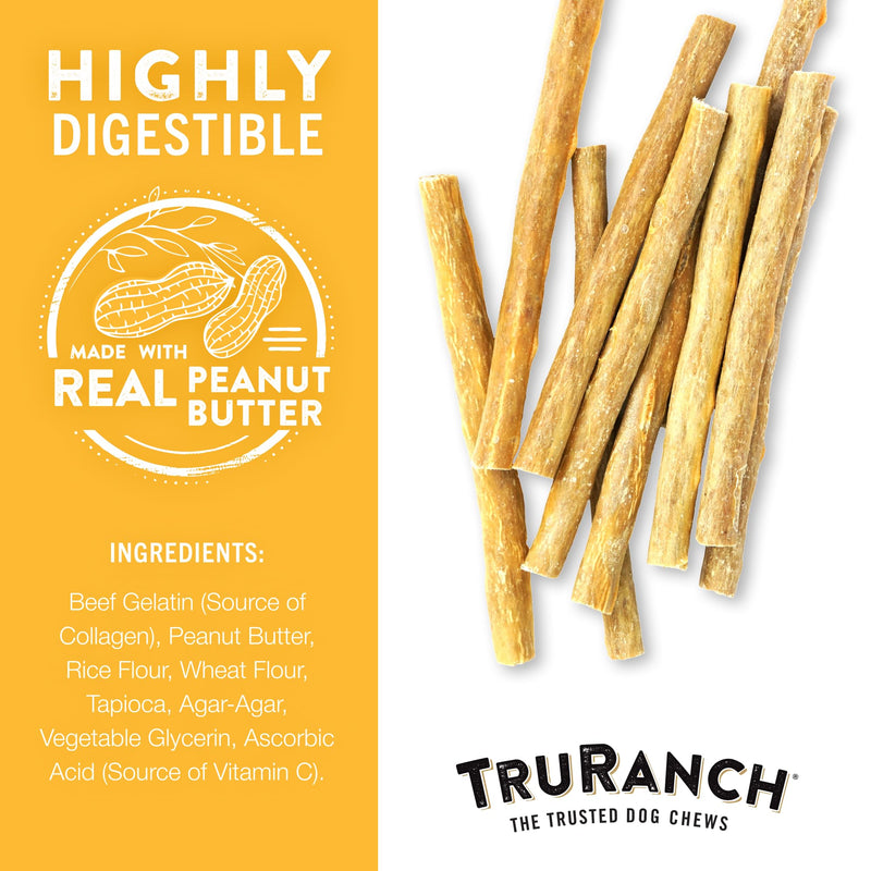 5" Collagen Sticks 2 Flavor Bundle: Chicken, Peanut Butter, Healthy Joint Support Dog Treat, Rawhide Alternative, Skin & Coat Health, Made with Real Chicken, 2 Bags, 30 Count