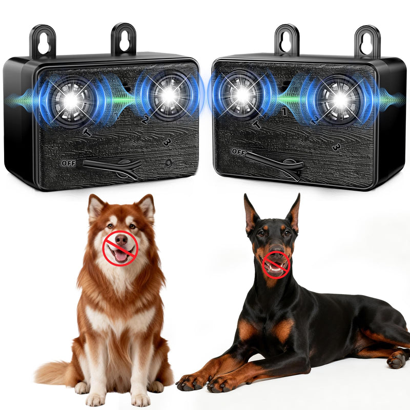Anti Barking Device for Dogs,Bark Deterrent Device with 3 Frequency Modes & Flashlight, Dog Barking Deterrent Devices for Stopping Barking, Jumping & Bad Behavior, Indoor Outdoor Use Black
