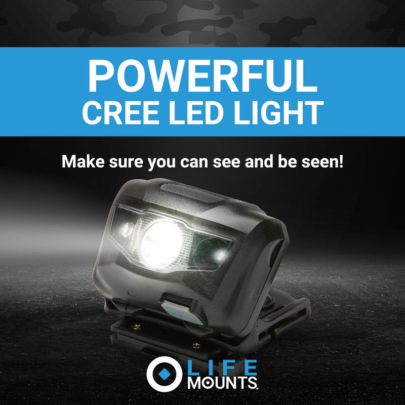 Life Mounts LED Tactical Helmet NVG Shroud Mounted Light Gray
