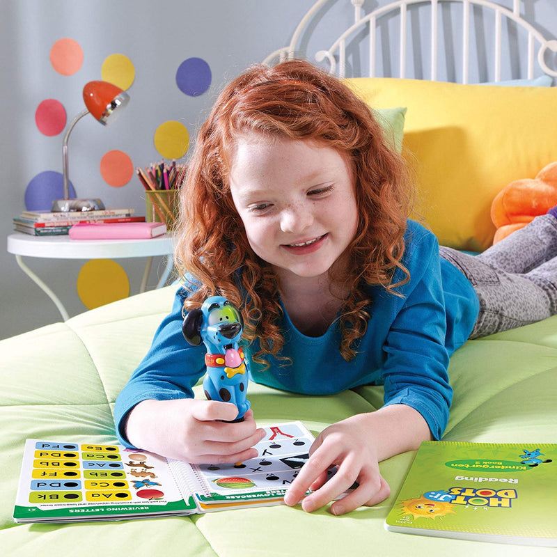 Educational Insights Hot Dots Jr. Let's Master Kindergarten Reading Set, Homeschool & Kindergarten Learn to Read Workbooks, 2 Books & Interactive Pen, 100 Reading Lessons, Ages 5+ Printed Book