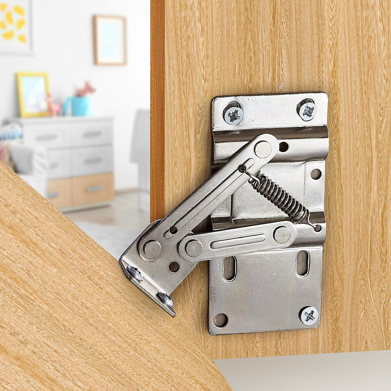 Ravinte 1 Pair Tip Out Tray Hinges Kitchen Cabinet Hinges Self Closing Cabinet Door Hinges Kitchen Cabinet Door Satin Nickel Durable Easy Install Bathroom Sink Front Drawer Hardware