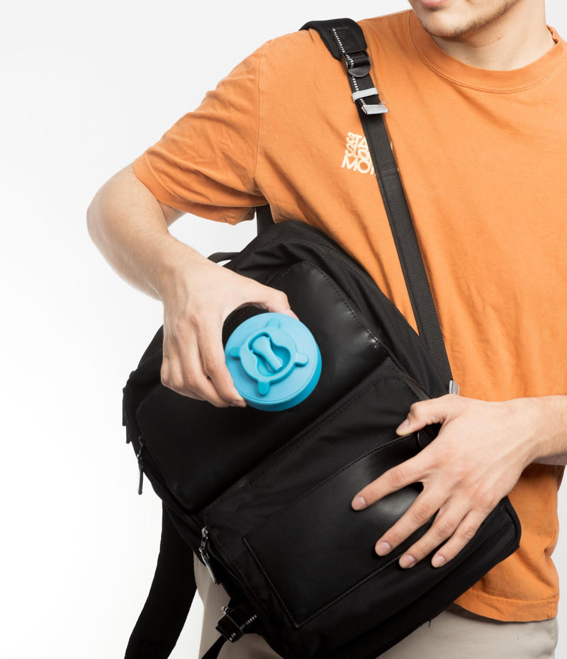 The Pocket Bidet®: Portable Travel Bidet with Collapsible & Ergonomic Design, Easy to Spray, Flying Saucer Bidet for Men, Pregnant Women, Camping, Outdoors, Fits in a Purse or Bag (Blue, 500 ml) Blue