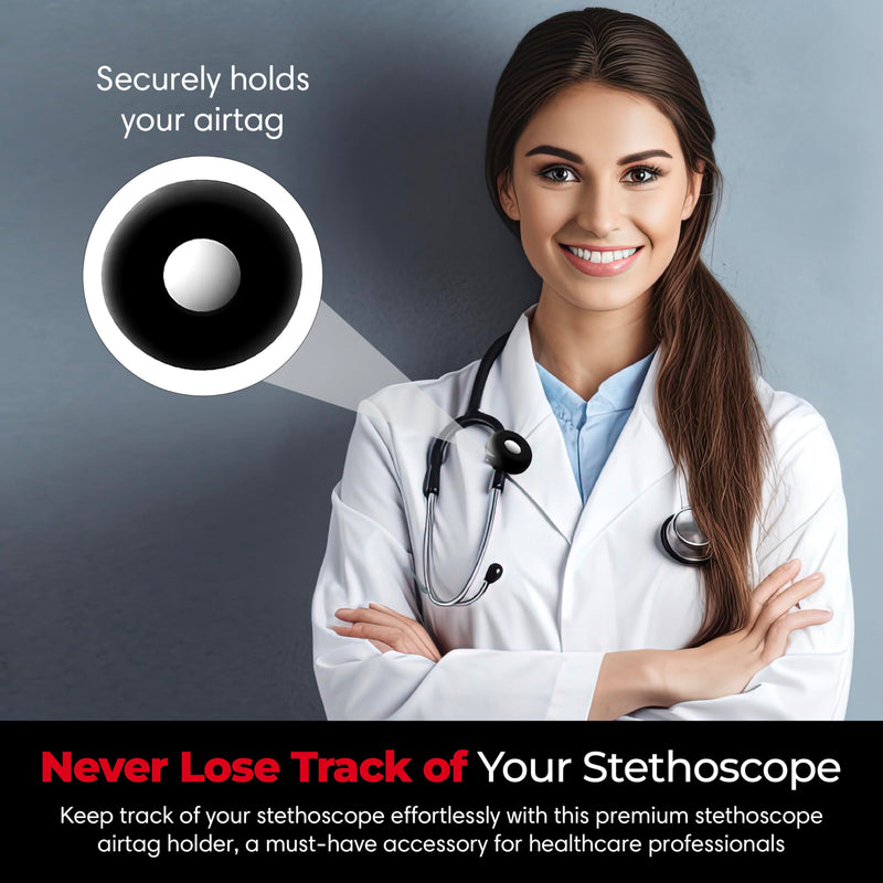 Stethoscope AirTag Holder, Attach to Never Lose Your Stethoscope (Pack of 1)