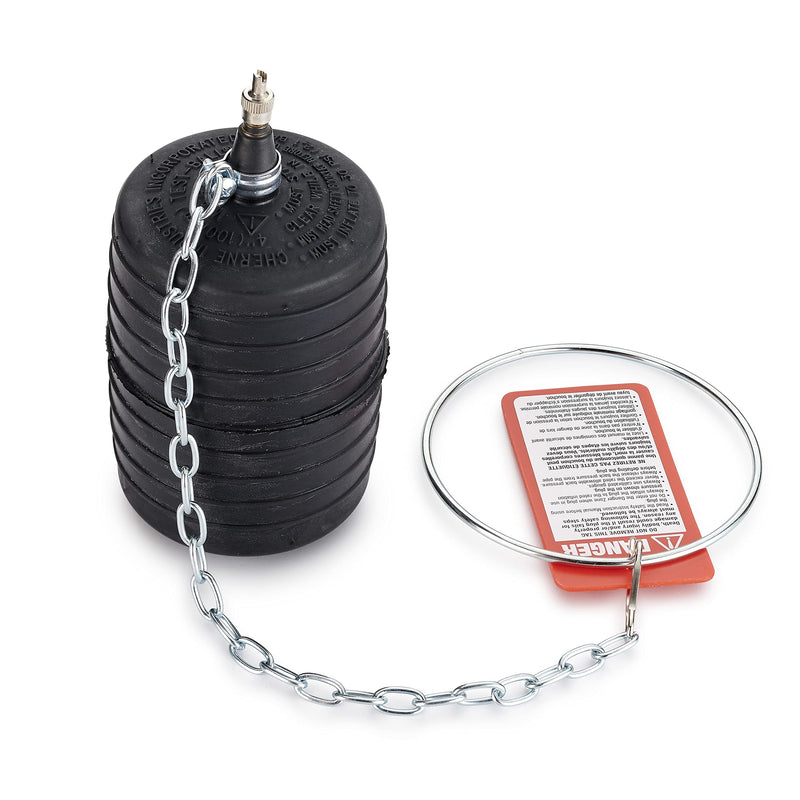 Cherne 270040 Rubber Test Ball Pipe Plug, 4" , Black