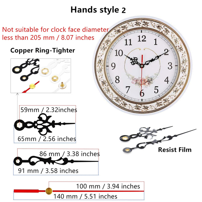 Youngtown 12888 Pendulum Type Movement Step Clock Accessory Quartz DIY Movement Kits,1/2 Inch Maximum Dial Thickness, 9/10 Inch Total Shaft Length.