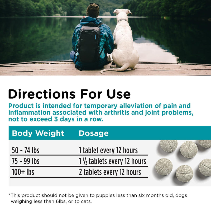 Nutri-Vet Aspirin for Dogs,Dog Aspirin,Pet Essentials,Inflammation Care,Joint Support for Seniors,Arthritis Pain Relief,300mg per Tablet,Over 50 lbs,75 Count (Pack of 2) 75 Count (Pack of 2) 300mg for Medium & Large Dogs