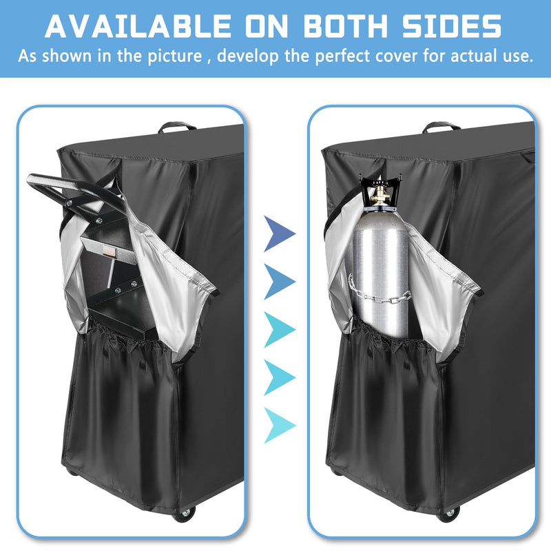Welding Cart Cover, Black Waterproof and Durable Protective Welding Machine Cover for Most Plasma Cutter Rolling Welding Cart on Market