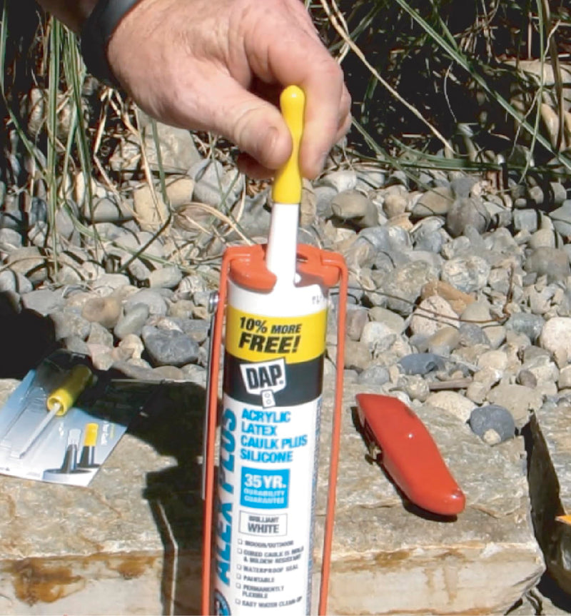 CCY-2, Reusable Caulk Tube Sealers with Built-in Puncture Pin, 2-Pack
