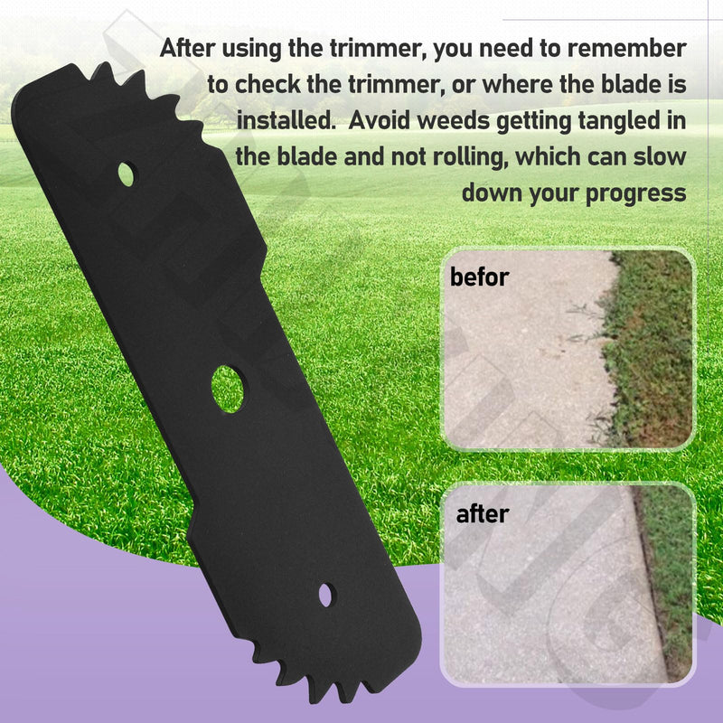 EB-007 7.5-Inch Edge Hog Heavy-Duty Edger Replacement Blade, Compatible with Black-Decker Heavy Duty Edger, 4chunk Indicators - Fits Model LE750, LE710, LE760