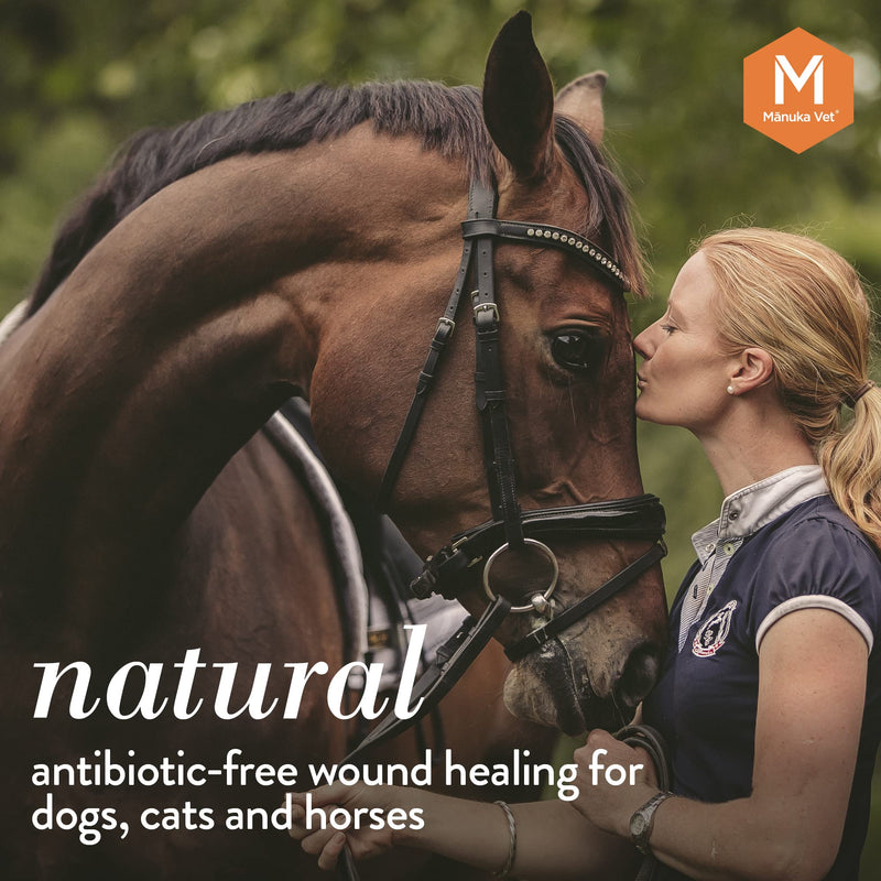 Manuka Vet Skin & Wound Gel, 500+ MGO Medical Grade Manuka Honey, Rapid Healing & Skin Repair Treatment for Dogs, Horses and Cats, 0.71oz (20g) Tube Small Tube 0.71 oz - PawsPlanet Australia