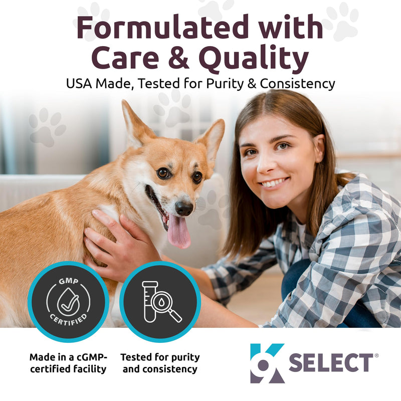 K9 Select Concentrated Flaxseed Lignans for Dogs, 20mg 90 Tablets, Peanut Butter Flavored Chewable, Impove Coat - NewNest Australia
