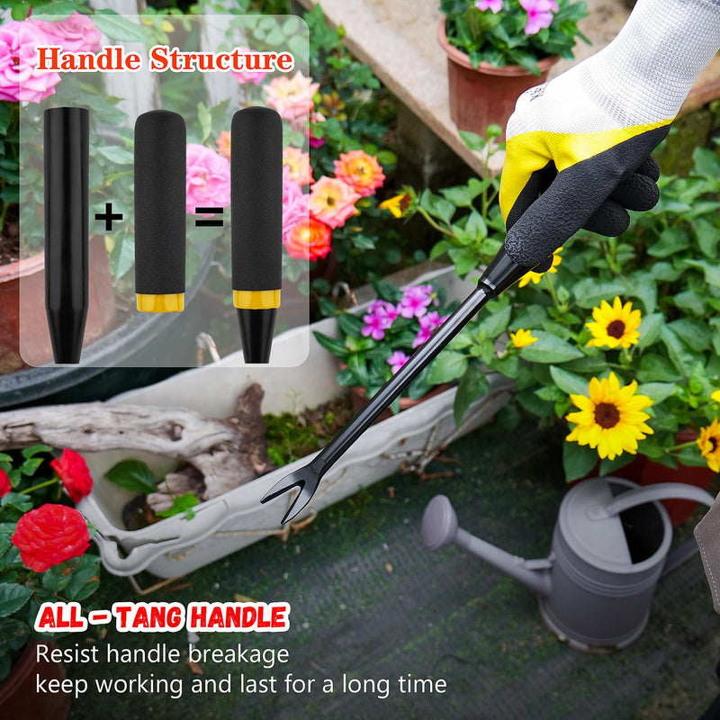 Weed Puller Tool, Heavy - Duty Stainless - Steel Garden Weed Buster. Manually Remove Deep - Rooted Weeds Precisely, Stress - Relieving and Crop - Friendly Weed Puller Tool