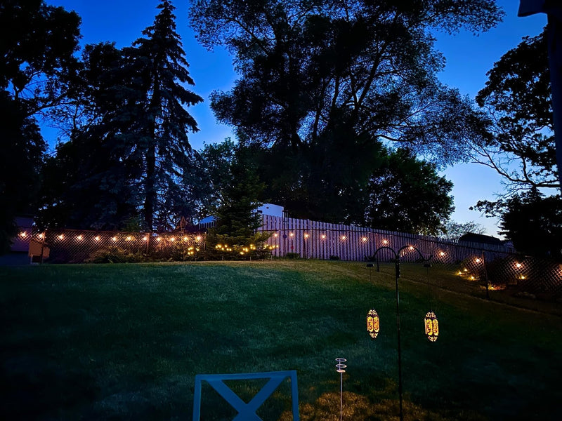 Brightech Ambience Pro Solar Powered Outdoor String Lights, 48 ft Commercial Grade Waterproof Patio Lights, 15 Edison Bulbs, Shatterproof LED String Lights for Outside, Porch - 1W Soft White Bright 48 Feet