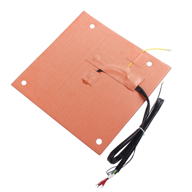 FYSETC 3D Printer Accessories K1 Max Upgraded Part: 120V 800W 11.8X12inch Silicone Mat Heating Bed Built in Bi-Metal Thermostat and Overtemp Protection with Strong Back Adhesive