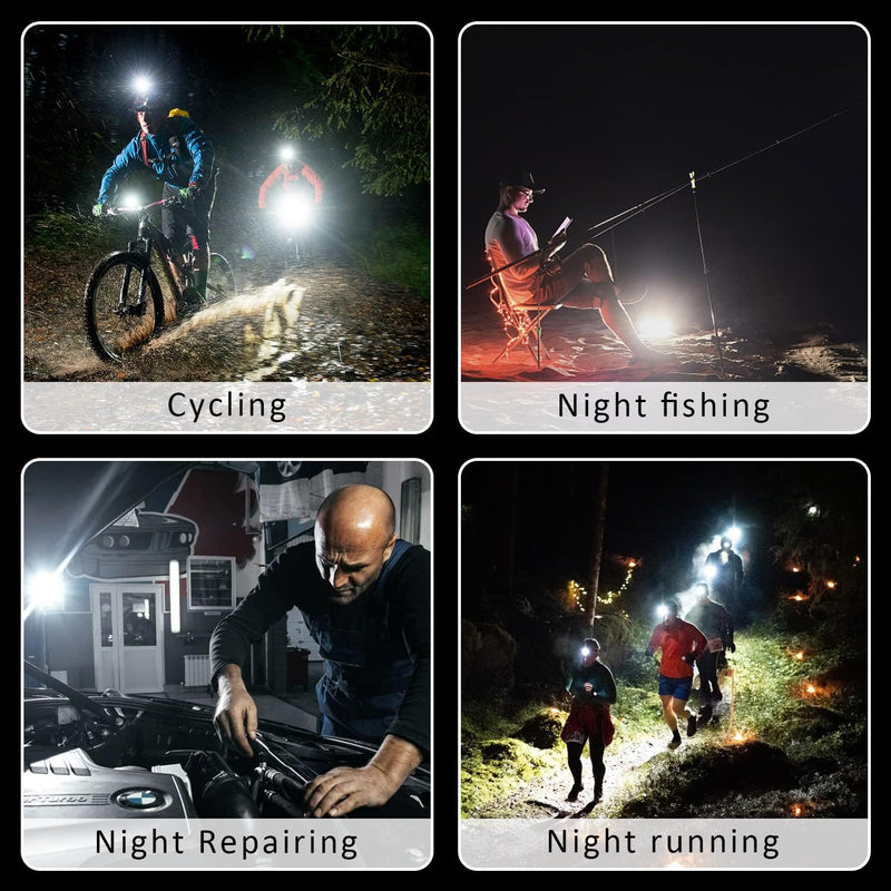 MAKDAK Cob Keychain Work Light Keychain Flashlight 4 Light Modes,Keychain Light Emergency Light with Folding Bracket Bottle Opener for Fishing,Camping and Walking 2Pack 2pc