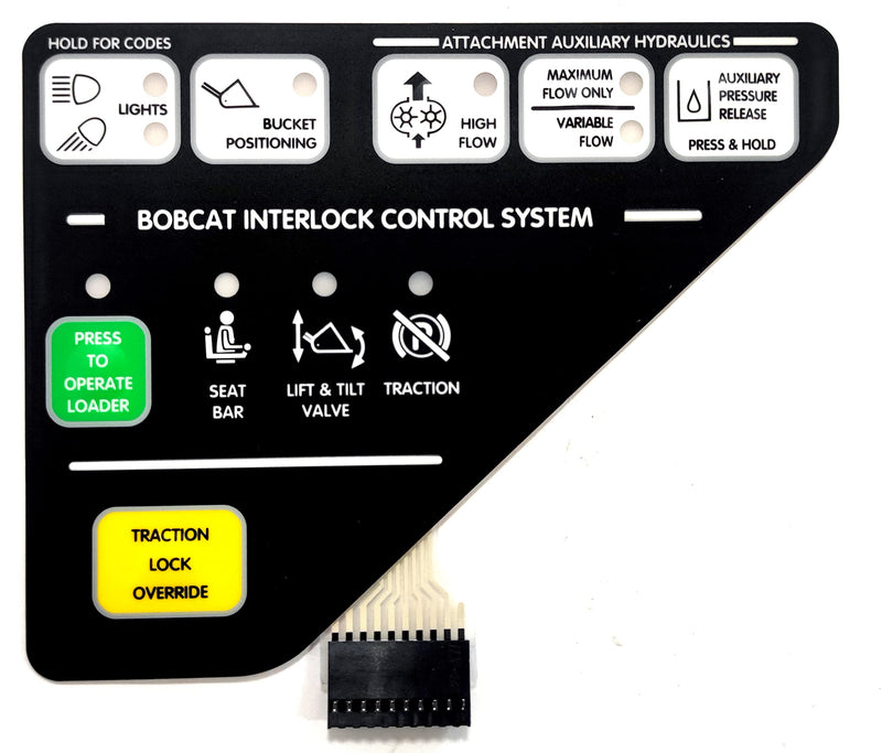Left Instrument Panel 6675982 Replacement for Bobcat Equipment 6689754 and 6672346 Instrument Button Panel Fits A220, A300, S130, S150, S160, S175, S185, S205, S220, S250, S300, S330,