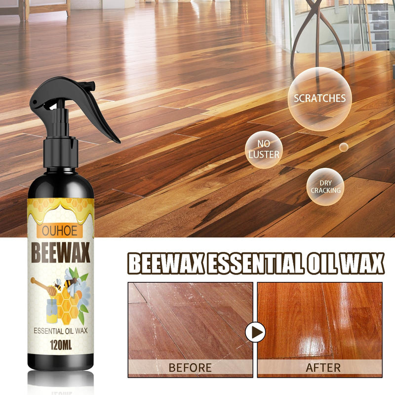 2 PCS Beeswax Furniture Polish, Antique Furniture Cleaner, Natural Micro-Molecularized Beeswax Spray, Furniture Beeswax Polish and Cleaner Spray