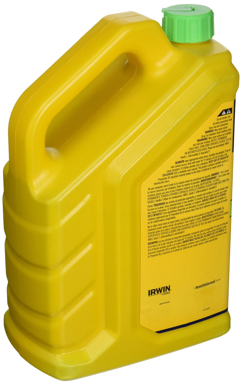 Irwin Tools IRWIN STRAIT-LINE Marking Chalk, Standard, Fluorescent Green, 5 lbs (65106)
