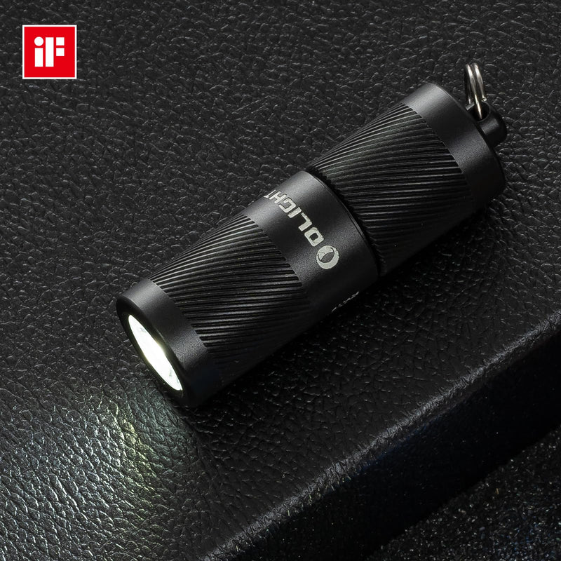 OLIGHT I1R 2 Pro Eos 180 Lumens EDC Rechargeable Keychain Flashlight, Powered by Built-in Rechargeable Battery with Type-C USB Cable, Slim Mini Handheld Light for Everyday Carry (Black) Standard Black