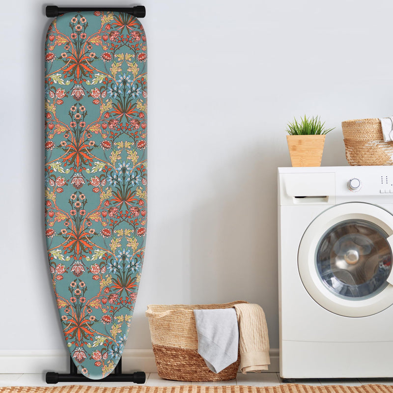 caius Easy Installation 15x54 Ironing Board Cover and Pad - Elastic Edge, Applicable Standard Size Iron Board Cover, Stain Resistant, Setup for Effortless Ironing Experience Red