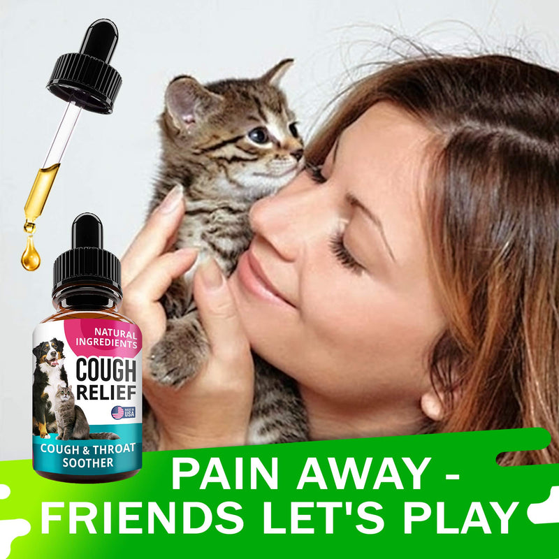 Kennel Cough Drops for Dogs and Cats - 2oz Pet Herbal Remedy - Throat Soother - Homeopathic Respiratory Support - Dry, Wet & Barky Pet Cough and Cat Asthma, Sinus Congestion Treatment - Made in USA - PawsPlanet Australia