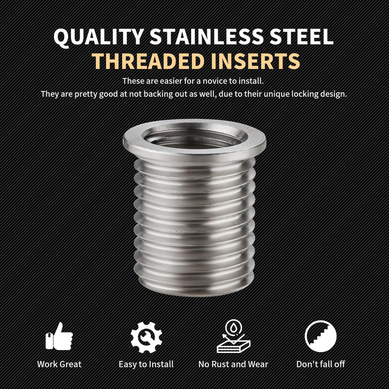 Thread Repair Inserts M10x1.5x14mm Insert Qty 10 Stainless Steel