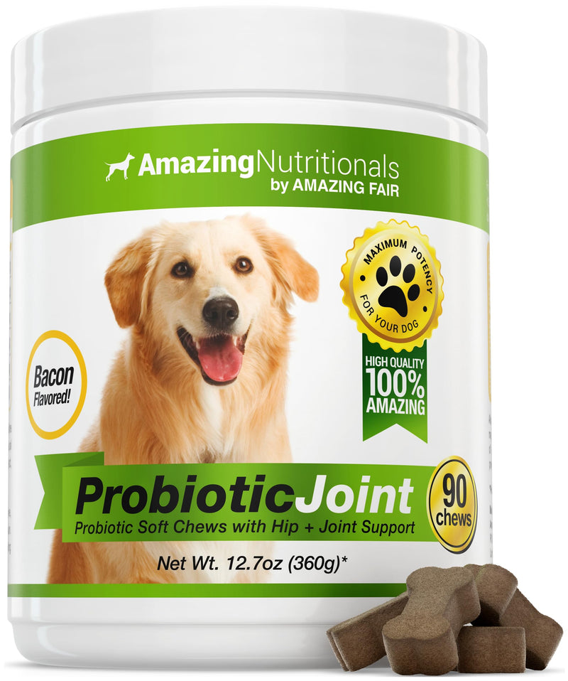 Probiotics for Dogs Digestive with Dog Skin and Coat Bundle - Omega 3 for Dogs Itchy Skin Relief for Dry Skin, Hot Spots and Shedding, Eliminates Joint Pain, Gas and Diarrhea Elimination