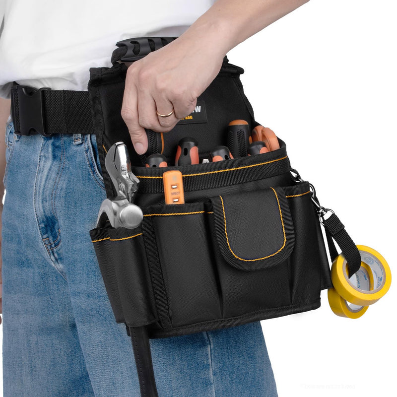 Tool Belt Pouch,18-Pockets Tool Belts for Men, Detachable & Adjustable for Electrician, Carpenter, Construction, Utility Work Apron, Tear Resistant 900D