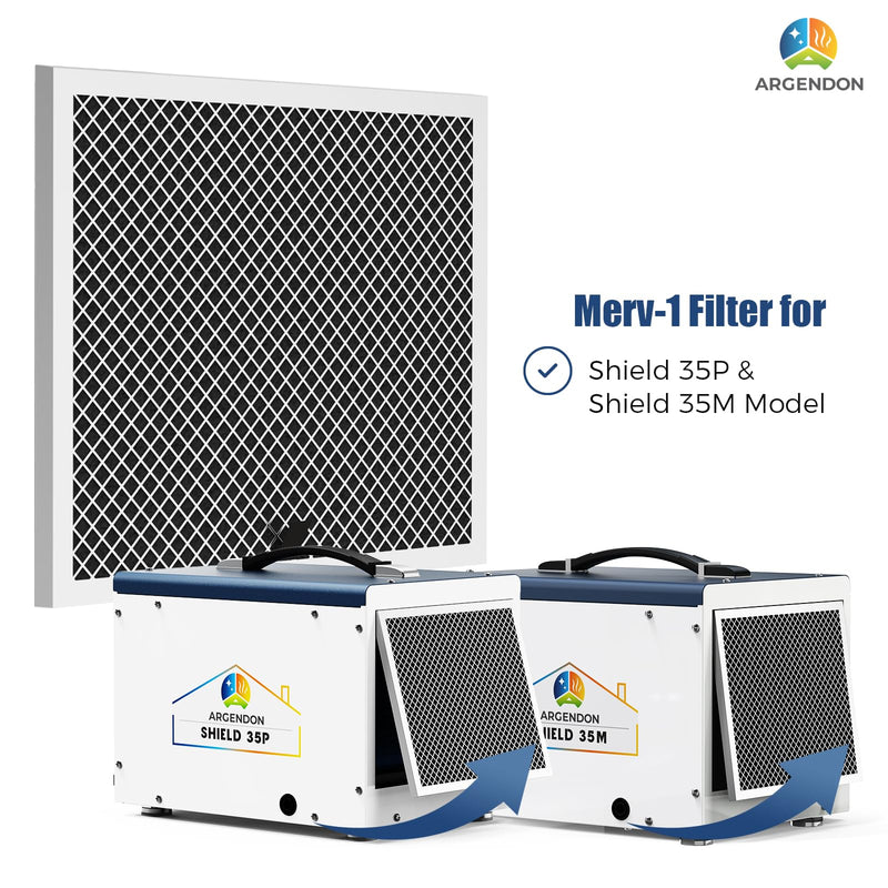 ARGENDON MERV-1 Filter Replacement Filter for Crawl Space & Basement Dehumidifier Shield 35P & Shield 35M(1Pack)