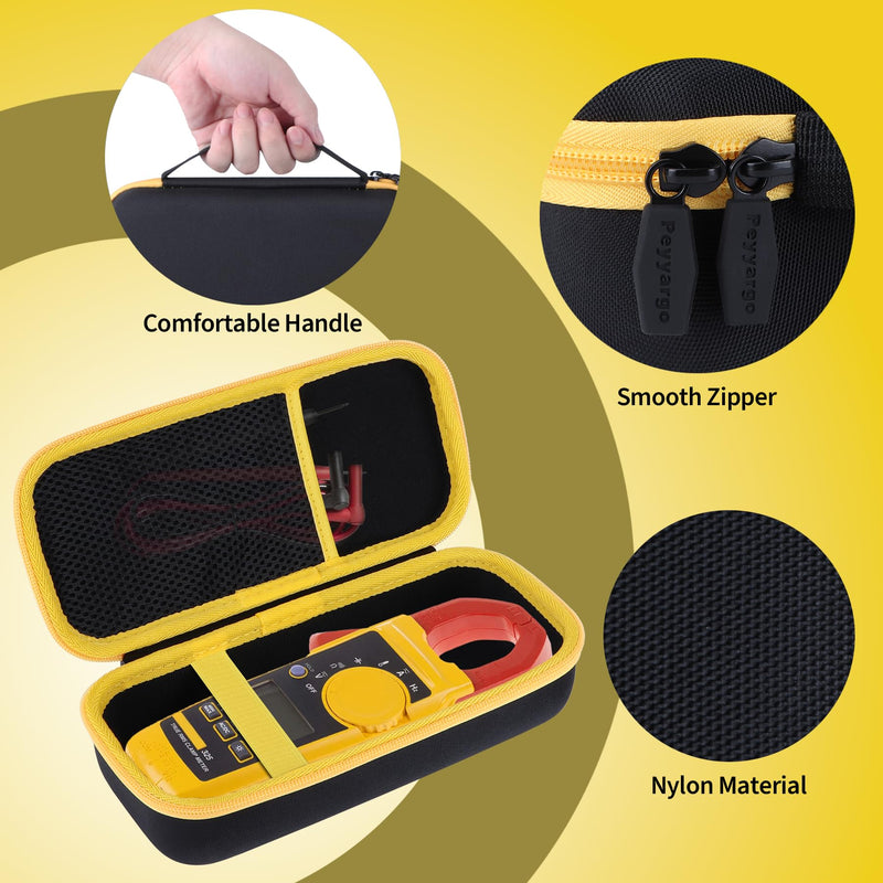 Storage Case Compatible with Fluke 323/324 / 325/302 / 303/305 Digital Clamp Meter Multimeter AC-DC TRMS