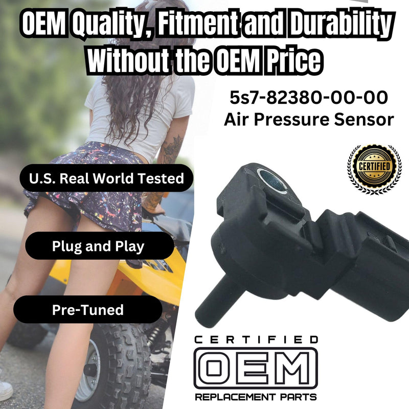 (2025 Updated Version) Certified OEM Replacement Parts 5S7-82380-00-00 Pressure Sensor 100% Guaranteed - U.S. Real World Tested Approved Fits Many Yamaha Waverunner Bike ATV UTV Boats Snow